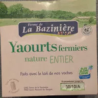 Mängden socker i Yaourts nature au lait entier La Baziniere