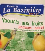 Mängden socker i Yaourts aux fruits pommes-poires