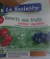 Mängden socker i Yaourts aux fruits cerise-myrtille