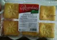 Mängden socker i Gâteaux Crème Vanille