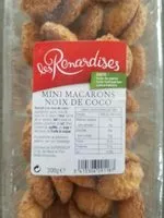Mängden socker i Mini macarons noix de coco