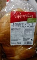 Mängden socker i Brioche ovale tressée tranchée