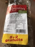 Mängden socker i Gaufres