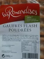 Mängden socker i Gaufres flash poudrées