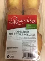 Mängden socker i Madeleines pur beurre agrume