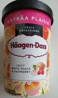 Mängden socker i Juicy White peach & raspberry