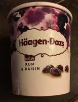 Mängden socker i Glace rhum raisin