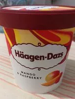 Mängden socker i Helado de mango y frambuesa tarrina