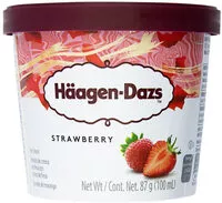 Mängden socker i Sorvete Haagen Dazs De Morango Mini Cup