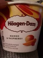 Mängden socker i Mango raspberry crème glacée