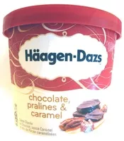 Mängden socker i Crème glacée Chocolate, pralines & caramel