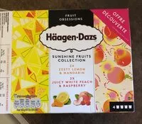 Mängden socker i Haagen-dazs sunshine fruits collection