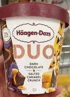Mängden socker i DUO - DARK CHOCOLATE & SALTED CARAMEL CRUNCH