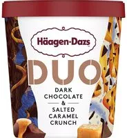 Mängden socker i DUO DARK CHOCOLATE & SALTED CARAMEL CRUNCH