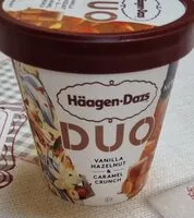 Mängden socker i Duo vanille hazelnut et caramel Crunch