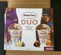 Mängden socker i Duo chocolate crunch ice cream