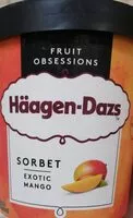 Mängden socker i Häagen-Dazs Exotic Mango
