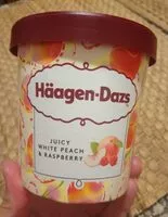 Mängden socker i Häagen-Dazs Juicy White Peach & Raspberry