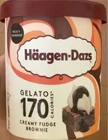Mängden socker i Gelato 170 creamy fudge brownie