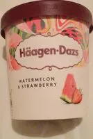 Mängden socker i Watermelon and strawberry