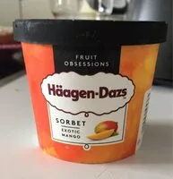 Mängden socker i Sorbet mangue