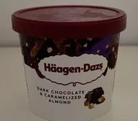 Mängden socker i Dark chocolate & caramelized almond