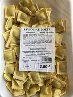 Mängden socker i Ravioli au boeuf