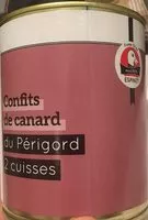 Mängden socker i Confit se Canard