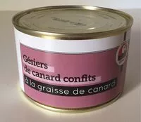 Mängden socker i Gésiers de canard confits à la graisse de canard ESPINET