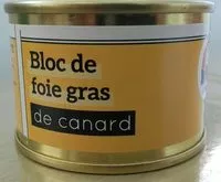 Mängden socker i Bloc de foie gras de canard
