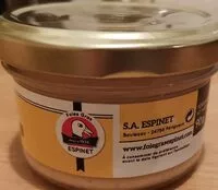 Mängden socker i Bloc de foie gras de canard