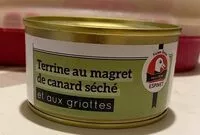 Mängden socker i Terrine au magret de canard seche et aux griottes