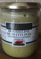 Mängden socker i Mousseline de petits pois aux pointes d'asperges