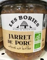 Mängden socker i Jarret de porc mitonné aux lentilles
