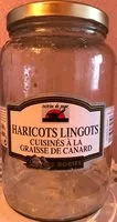 Mängden socker i Haricots lingots cuisinés à la graisse de canard