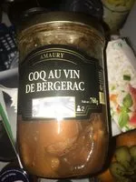 Mängden socker i Amaury coq au vin de bergerac