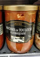 Mängden socker i Saucisses de Toulouse à la basquaise