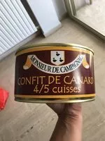 Mängden socker i Confit de canard