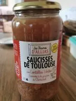 Mängden socker i Saucisses de Toulouse