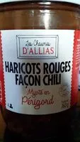 Mängden socker i Haricots rouges façon chili