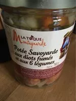 Mängden socker i Potee savoyarde aux diots fumes et aux 6 legumes