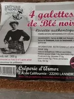 Mängden socker i Galettes de blé noir