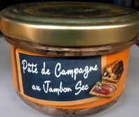 Mängden socker i Pâté de campagne au jambon sec