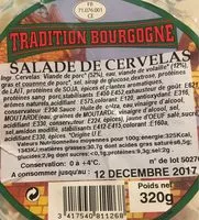 Mängden socker i Salade de cervelas