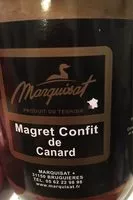 Mängden socker i Magret confit de canard