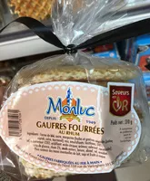 Mängden socker i Gaufres fourrées au rhum