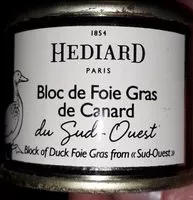 Mängden socker i Bloc de foie gras de canard du sud ouest