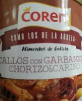 Mängden socker i Callos con garbanzos