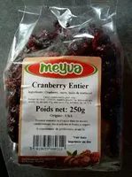 Mängden socker i Cranberry entier