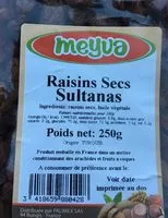 Mängden socker i Raisin Sec Sultanas